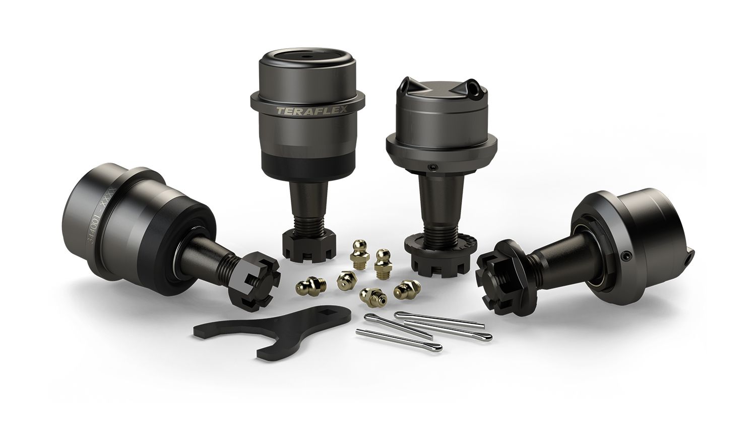 TJ: Dana 30/44 HD Ball Joint Kit w/out Knurl – (2 Upper & 2