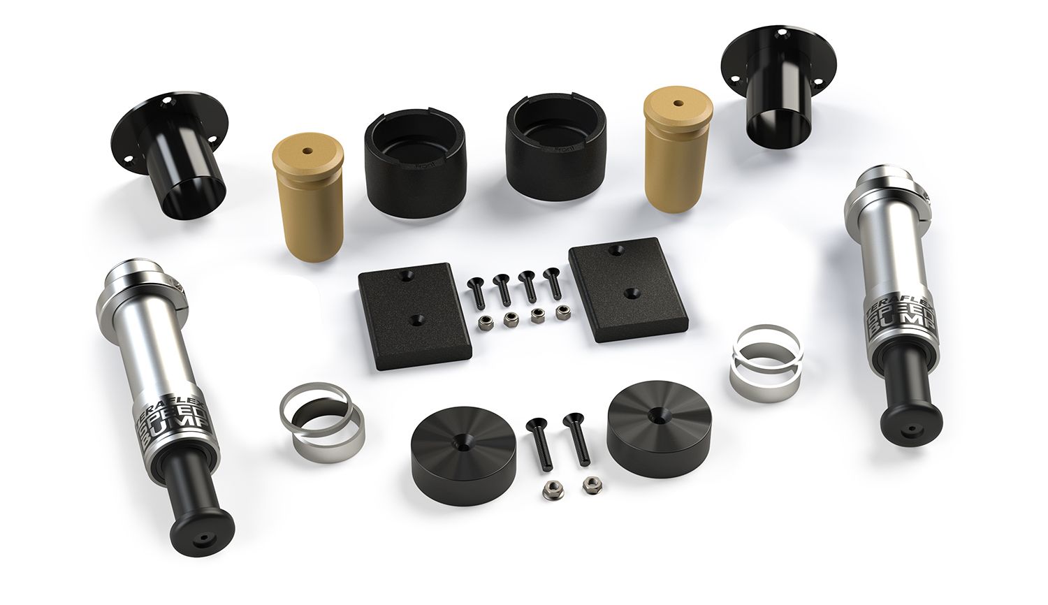 JL / JT: 3″-Stroke SpeedBump Bump Stop Kit – Front (4.5