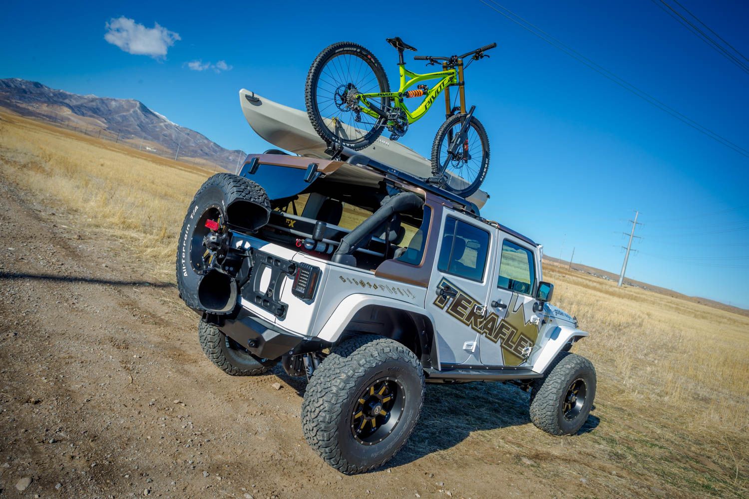 JK: Alpha HD Hinged Spare Tire Carrier & Adjustable Spare